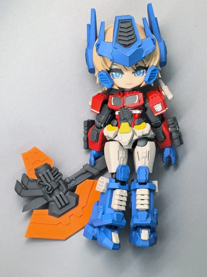 18CM-擎天柱机娘[全分件分色] 模型预览图 3